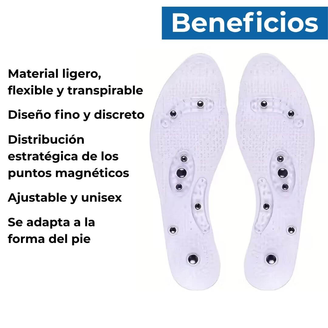 Plantillas Magnéticas para Alivio del Dolor en Pies, Fascitis y Juanetes