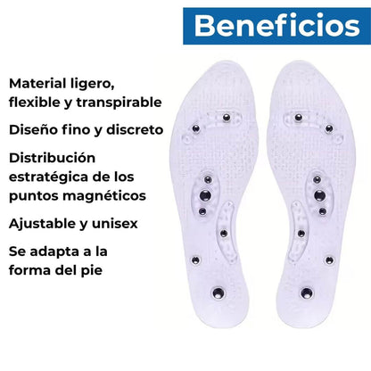 Plantillas Magnéticas para Alivio del Dolor en Pies, Fascitis y Juanetes