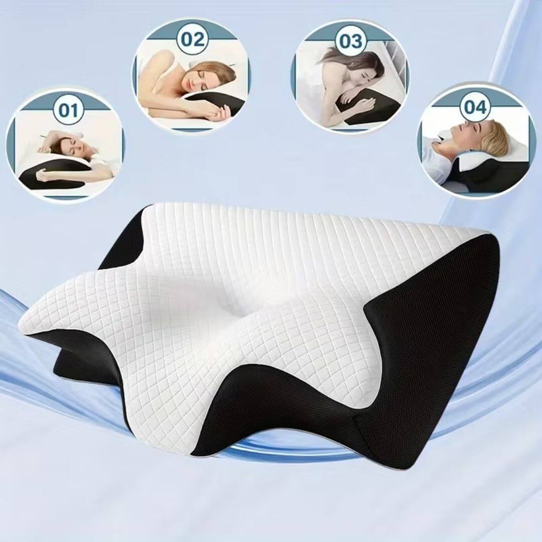 Almohada Ergonómica de Soporte Cervical para Alivio del Dolor