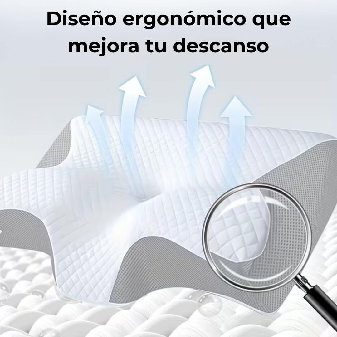 Almohada Ergonómica de Soporte Cervical para Alivio del Dolor