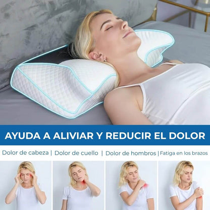 Almohada Ergonómica de Soporte Cervical para Alivio del Dolor