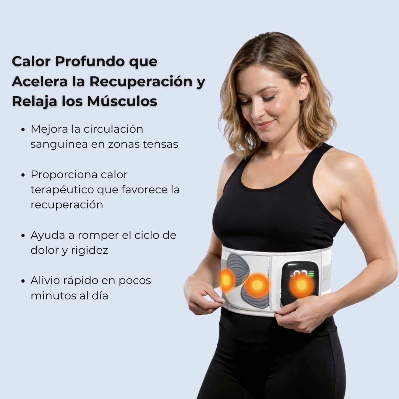 Cinturón de Masaje para Alivio Lumbar