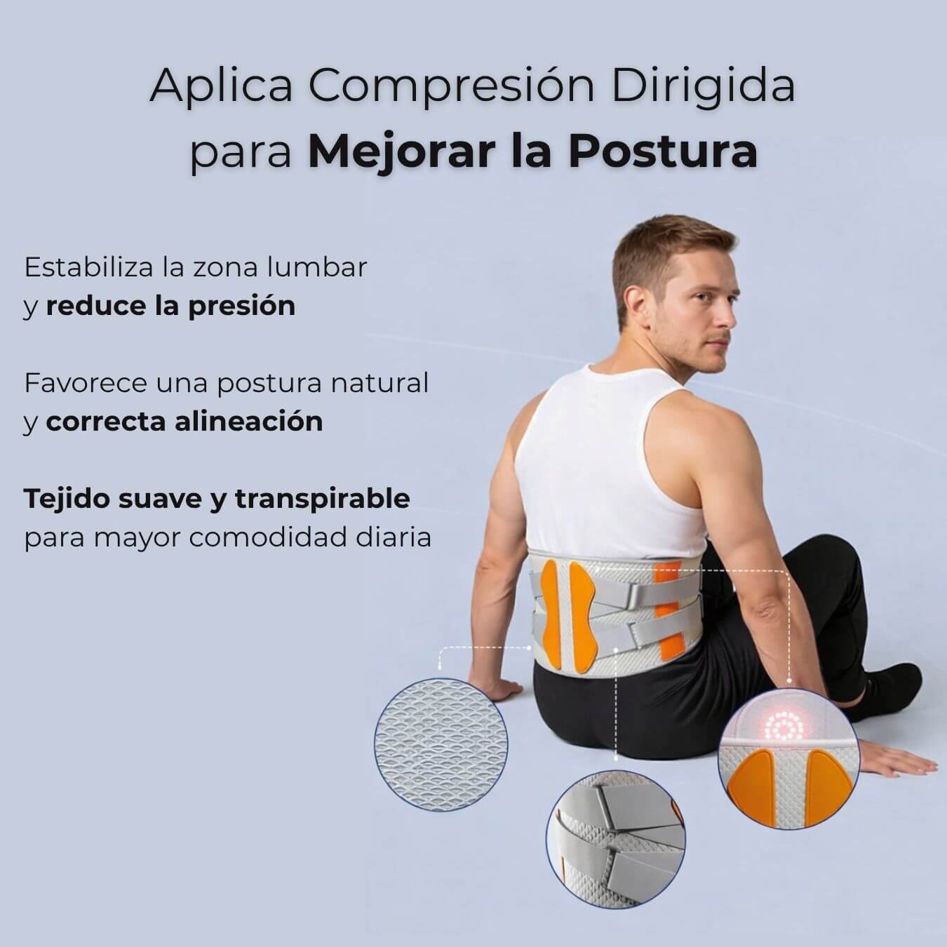 Cinturón de Masaje para Alivio Lumbar
