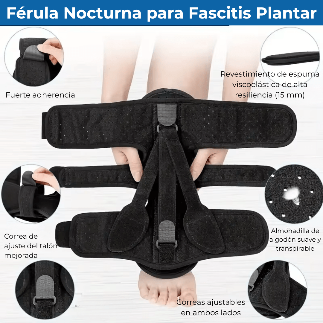 Férula Ortopédica para Fascitis Plantar y Soporte de Tobillo