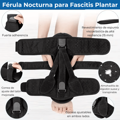 Férula Ortopédica para Fascitis Plantar y Soporte de Tobillo