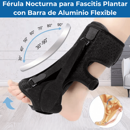 Férula Ortopédica para Fascitis Plantar y Soporte de Tobillo
