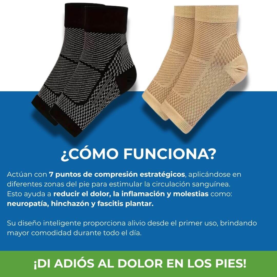 Media Ortopédica de Compresión para Fascitis Plantar – Alivio Diario